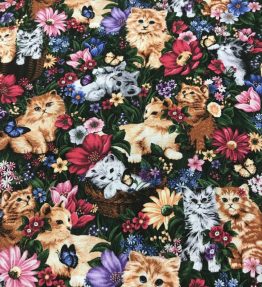 100 per cent cotton PURR- FECT! priced by 1/2 meter