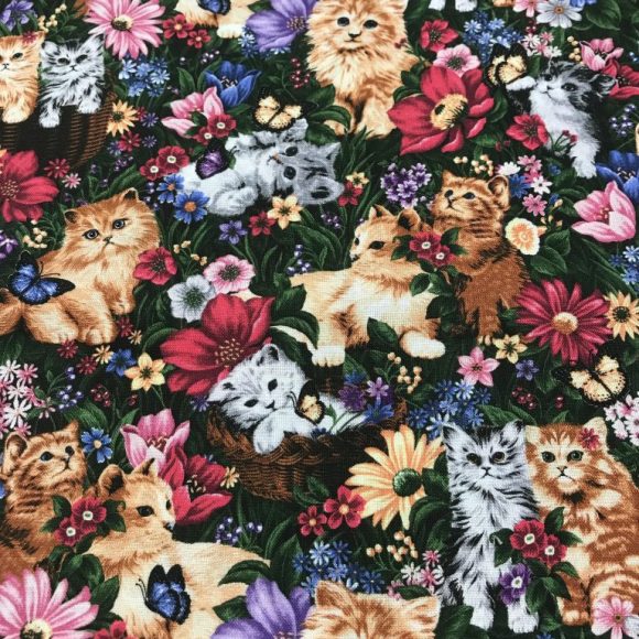 100 per cent cotton PURR- FECT! priced by 1/2 meter